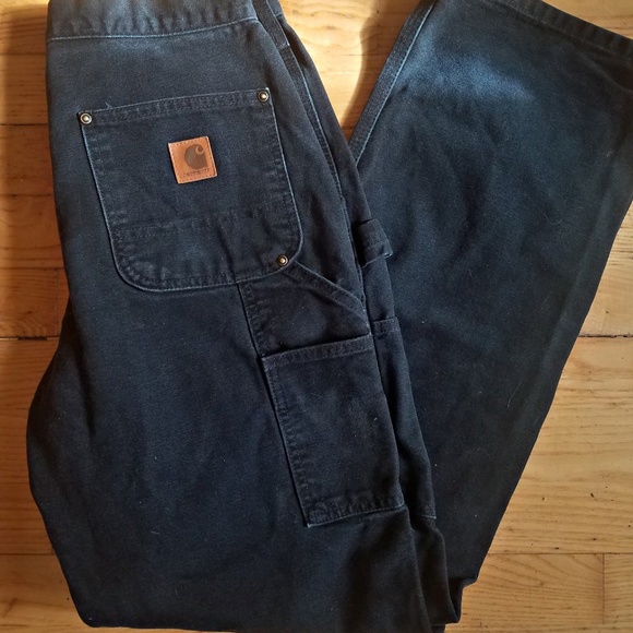 carhartt double front canvas work dungaree